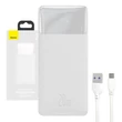 Baseus Bipow Powerbank, 30000mAh, 20W (fehér)