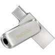 SanDisk DUAL DRIVE LUXE PenDrove USB 3.1 USB-C 64GB ezüst (00186463)