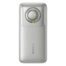 Baseus Free2Pull gyorstöltő powerbank 10000 mAh, 30W, beépített USB Type-C kábel, szürke