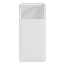 Baseus Bipow Powerbank, 30000mAh, 15W (fehér)