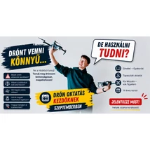 Drón workshop kezdőknek - elmélet + gyakorlat (2026. szeptember 19.)