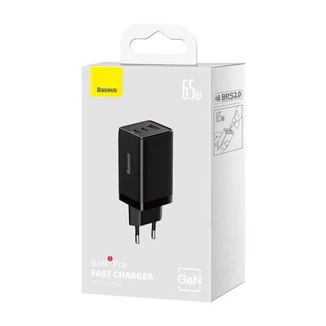 Baseus GaN5 65W Charger - fekete