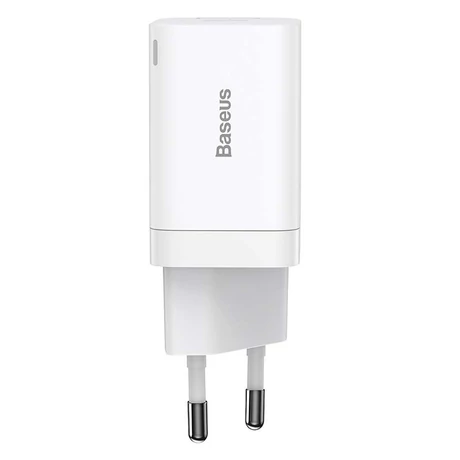 Baseus Super Si Pro gyorstöltő USB + USB-C 30W - fehér