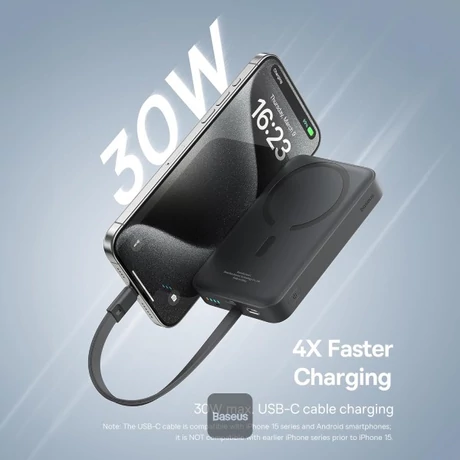 Baseus Magnetic Mini vezeték nélküli PowerBank 10000mAh (P1002210B113-00) 