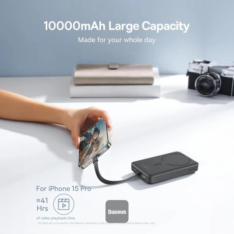 Baseus Magnetic Mini vezeték nélküli PowerBank 10000mAh (P1002210B113-00) 