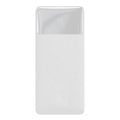 Baseus Bipow Powerbank, 30000mAh, 15W (fehér)