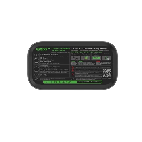 Caross USA T19 PLUS Jump Starter és külső akkumulátor
