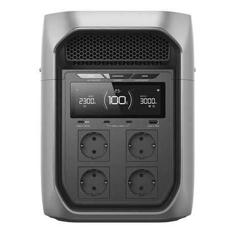EcoFlow DELTA 3 Max Plus hordozható erőmű (EFD3MP-EU-CBOX)