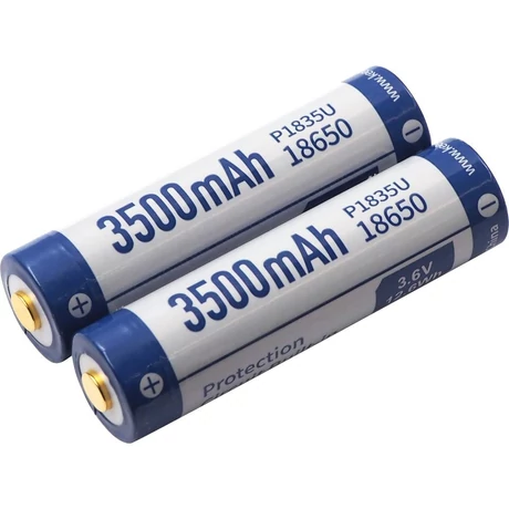 KeepPower 18650 3,7V 3500mAh védett Li-ion akkumulátor USB