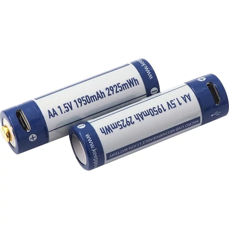 KeepPower AA 1,5V 1950mAh védett Li-ion akkumulátor USB