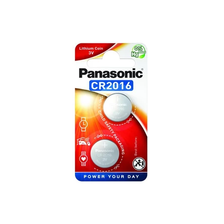 Panasonic CR2016L/2BP lítium gombelem (2 db / bliszter)