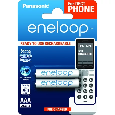 eneloop BK-4MCCE/2DE AAA 750mAh Ni-MH akkumulátor