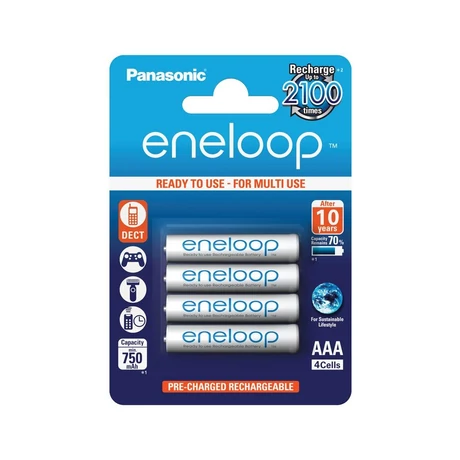 eneloop BK-4MCCE/4BE AAA 750mAh Ni-MH akkumulátor