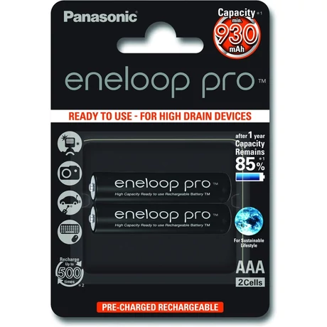 eneloop pro BK-4HCDE/2BE AAA 930mAh Ni-MH akkumulátor
