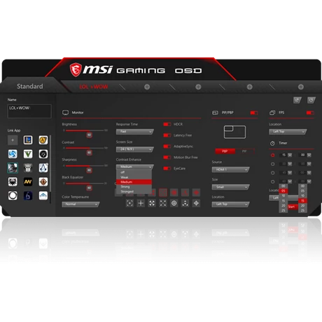 MSI Optix MAG241C ívelt Gaming monitor  24