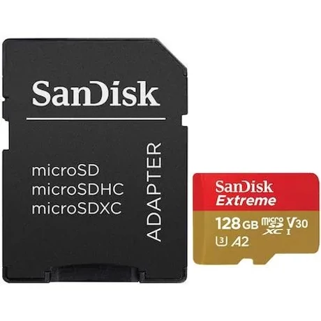 SanDisk Extreme microSDXC 128GB UHS-I/U3/A2/CL10