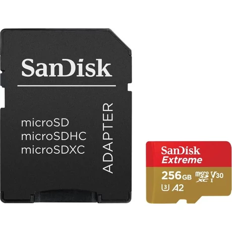 SanDisk Extreme microSDXC 256GB UHS-I/U3/A2/CL10