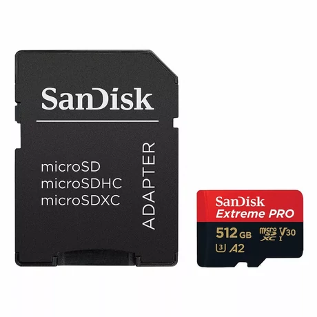 SanDisk microSD Extreme Pro memóriakártya - 512GB