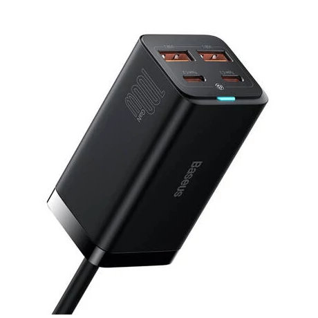 Baseus GaN3 Pro Charger - 100W (2xUSB-C + 2xUSB)