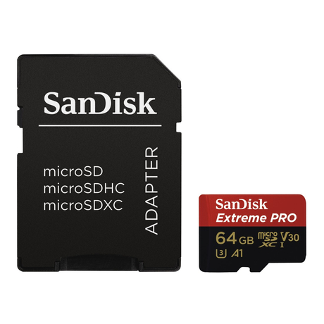 SanDisk microSD Extreme Pro memóriakártya - 64GB